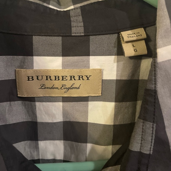 Burberry button up. - Picture 3 of 5